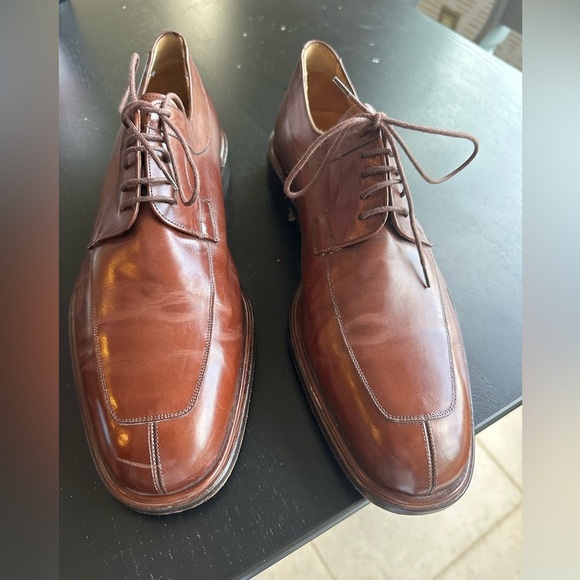 Mezlan Split Toe Derby Elegant Brown Leather Men's Shoes - Picture 6 of 6